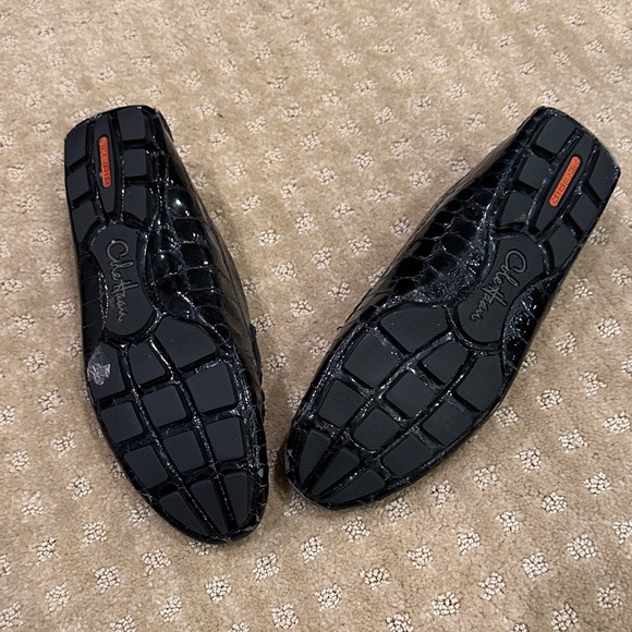 Cole Haan Black Textured Loafers - Picture 2 of 4